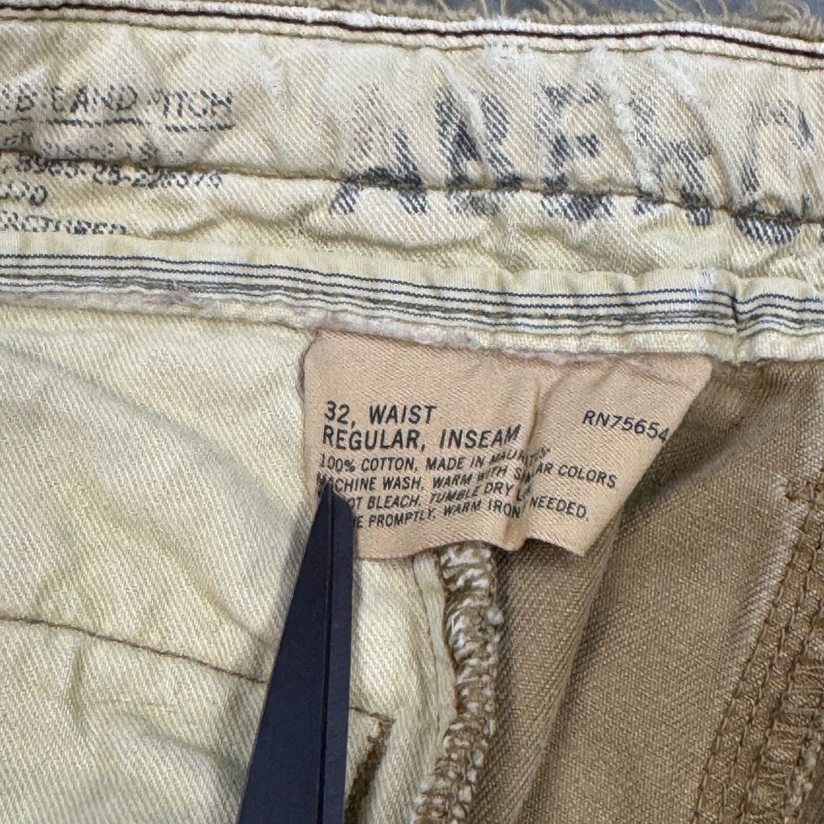 Abercrombie and Fitch パラトループパンツ 32(未使用) Vintage Abercrombie Fitch Pants Mens 32x30 Brown Military