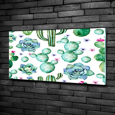 Tulup Image Sur Verre Acrylique Tableaux 100x50 - Cactus Tulup Image Sur Verre Acrylique Tableaux 100x50 - Cactus