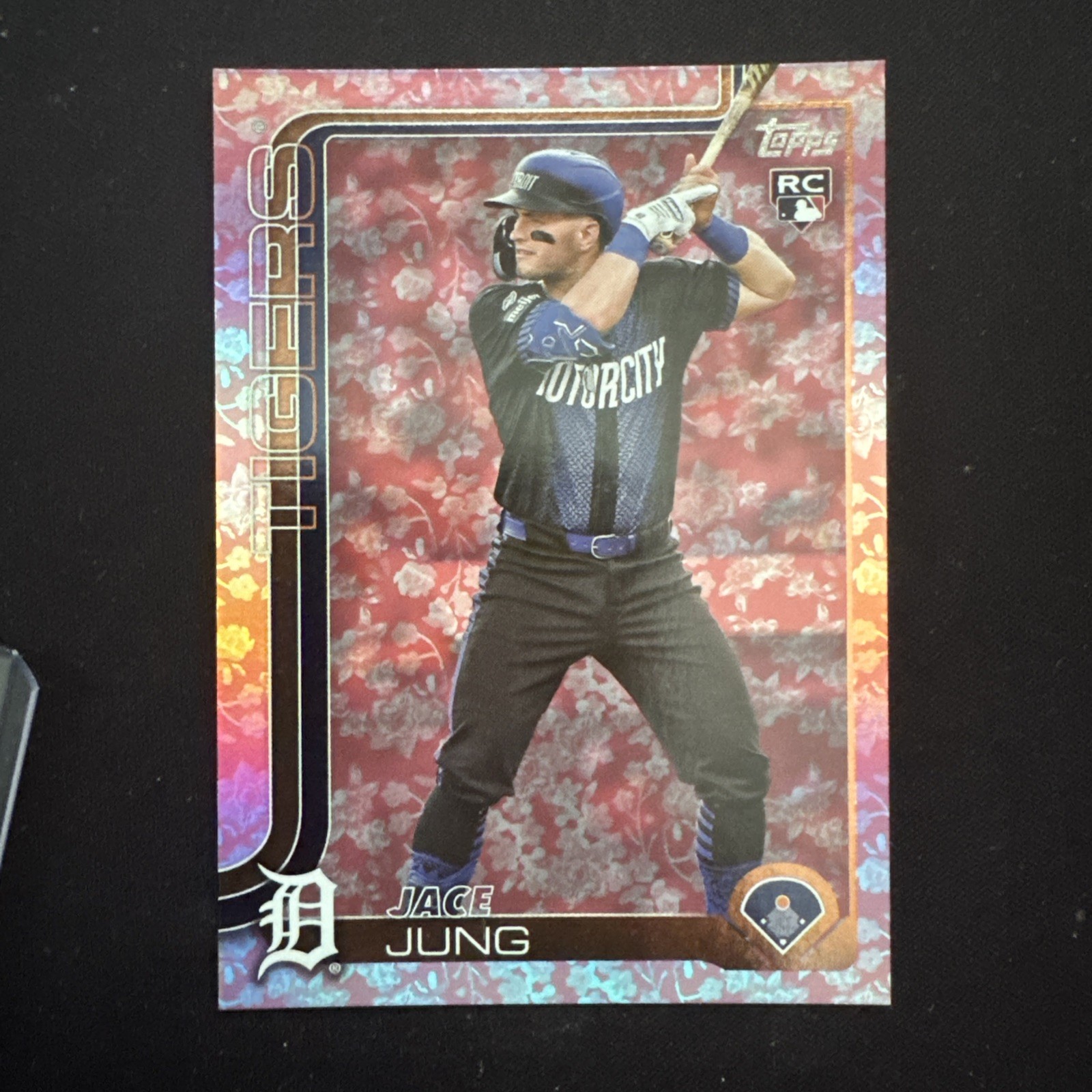 2025 Topps Series 1 - Jace Jung #80 Flowers 17/50 (RC) JERSEY MATCH