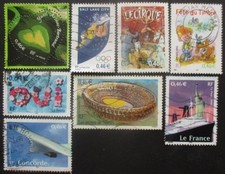 FRANCE-2002-N°3459 - 3460 - 3465 au 3467 - 3470 - 3471 et 3473 oblitérés