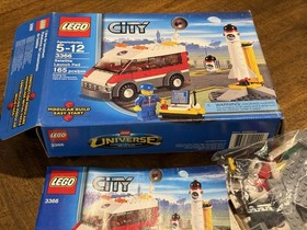 LEGO City #3366 Satellite Launch Pad Complete w/ Box Instruction & Minifigures