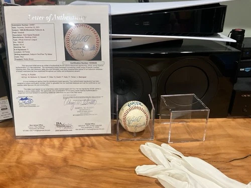 Kirby Puckett, Mark McGwire And Others Autographed American League Baseball