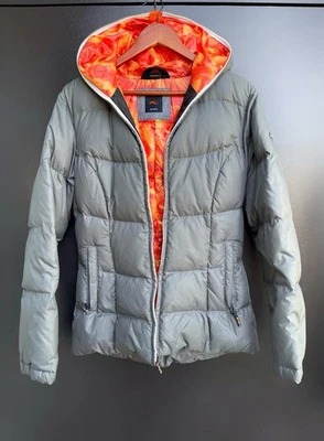 KJUS Spirit Spin Down Gray Jacket Full Zip Puffer Down SAMPLE Hooded Ski - 38/M - Bild 1 von 4