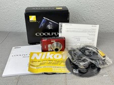 Nikon Coolpix L18 Red 8MP Digital Camera 3x O...