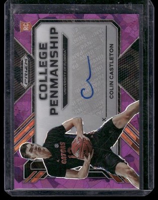 2023 Panini Prizm Draft Picks #CP-CLC Colin Castleton Auto Purple Ice #/99