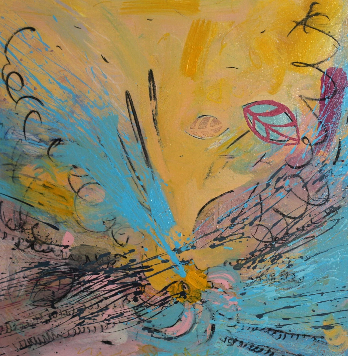 Beautiful Modern abstract oil painting