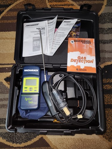 Bacharach Fyrite Tech 60 Combustion Gas Analyzer Kit w/ Probe Hose & Case HVAC