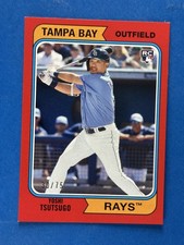 2020 Topps Archives Red #135 Yoshi Tsutsugo Tampa Bay Rays #/75