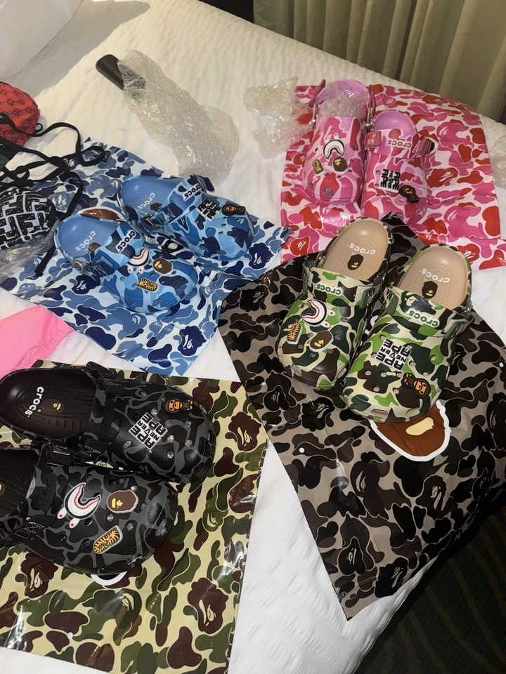 Bape Crocs todas las tallas 5,5-11,5 Foto 2 de 2
