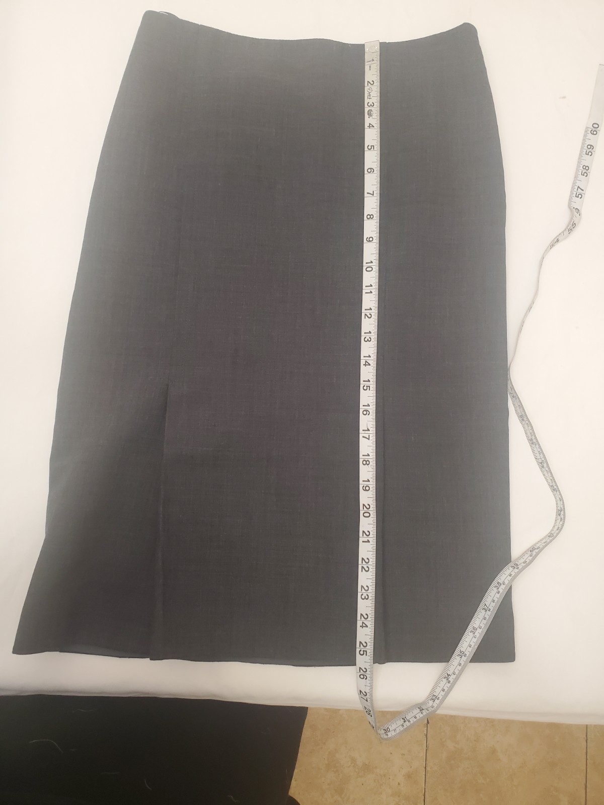 Bergdorf Goodman Collection Solid Gray Wool Wrap … - image 4