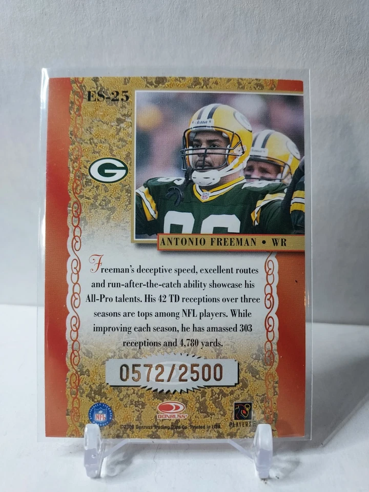 2000 Donruss Elite - Elite Series Antonio Freeman #ES-25 /2500 - Image 4 of 4