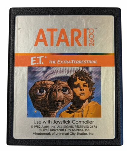 Et The Extra-Terrestrial 1982 Atari 2600 Cartridge Tested Fast Shipping