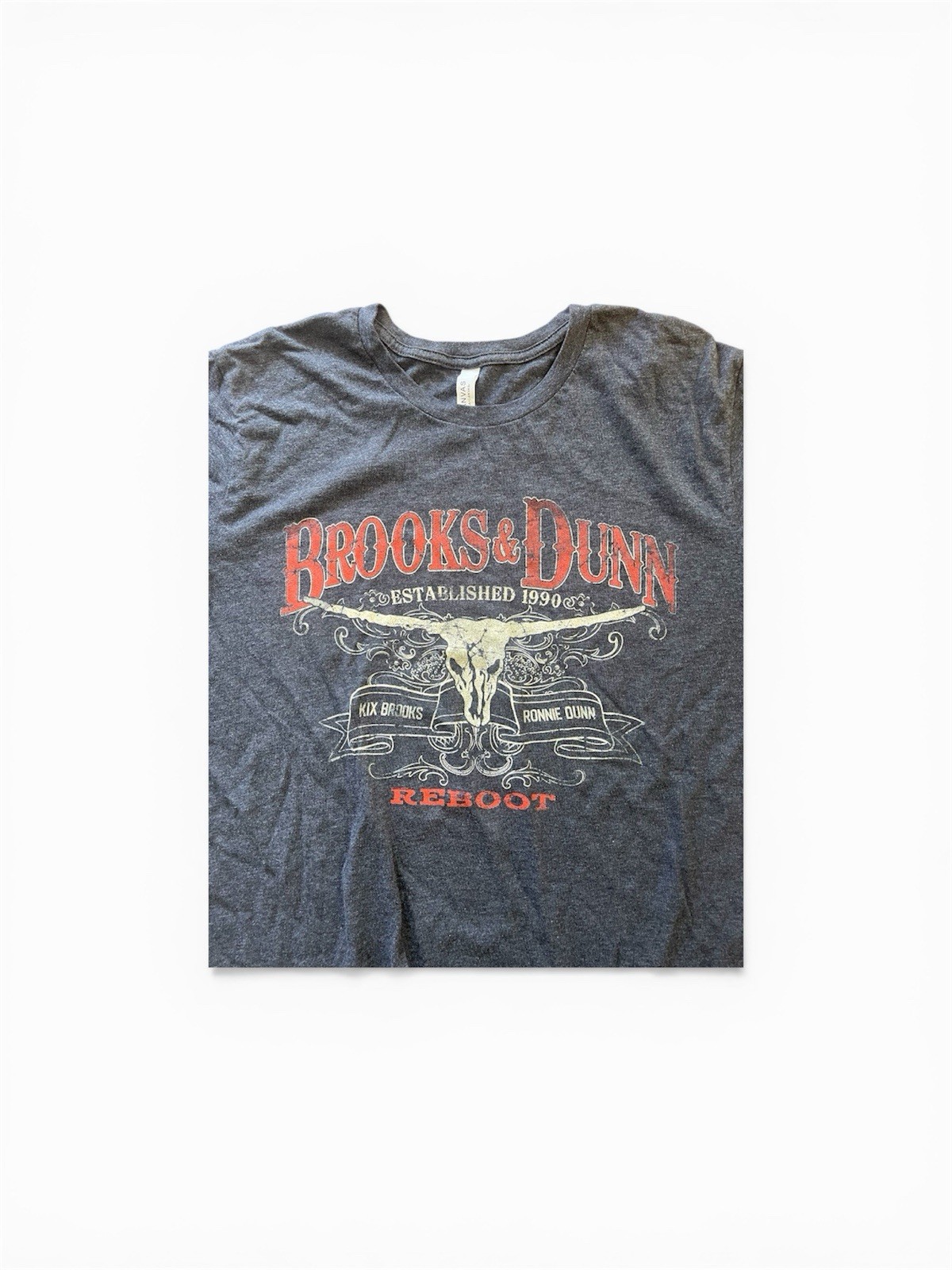 Brooks & Dunn Long Horn T-Shirt X-Large Black Tee