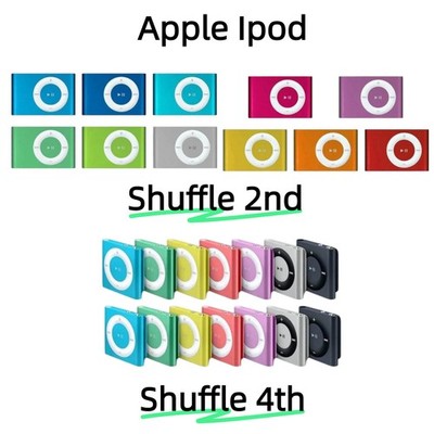 Apple iPod Shuffle 2nd 4th Gen 1GB/2GB, Multi Colours, Fully Tested, New Battery