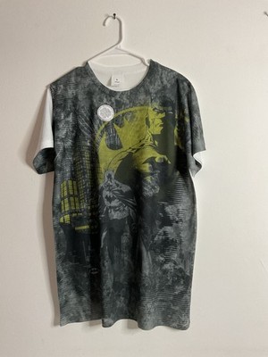 Batman Men's T-Shirt Double Image Bat Symbol Size L