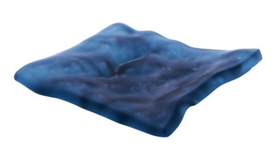 6 x Pordamsa Mar blau matt rechteckig Tablett 15x14cm Servierschale Sea Look