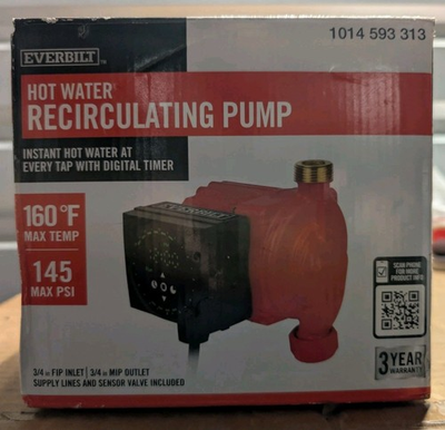 #ad Everbilt HDRCIRP 145PSI Hot Water Recirculating Pump $75.00