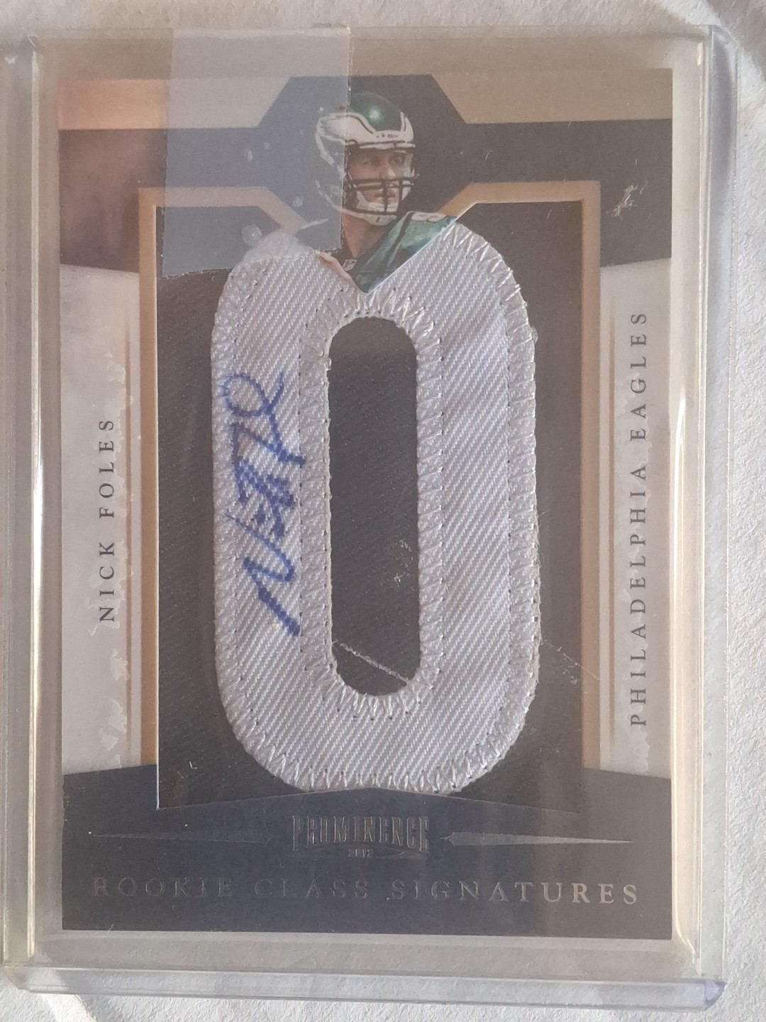 Nick Foles Panini Prominence #220 Rookie Class Letter Signature