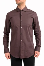 Hugo Boss Men's "Jason " Slim Fit Geometric Print Long Sleeve Dress Shirt