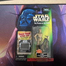 Star Wars The Power of the Force C-3 PO with Realistic Metalized  Neu OVP