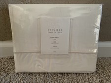 Home Premiere Collection King Flat Sheet Color Shell Egyptian Cotton New