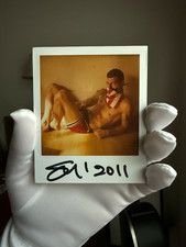 Signed and Dated  Polaroid of  Russian Artist Slava Mogutin by Ray Lego 2011.