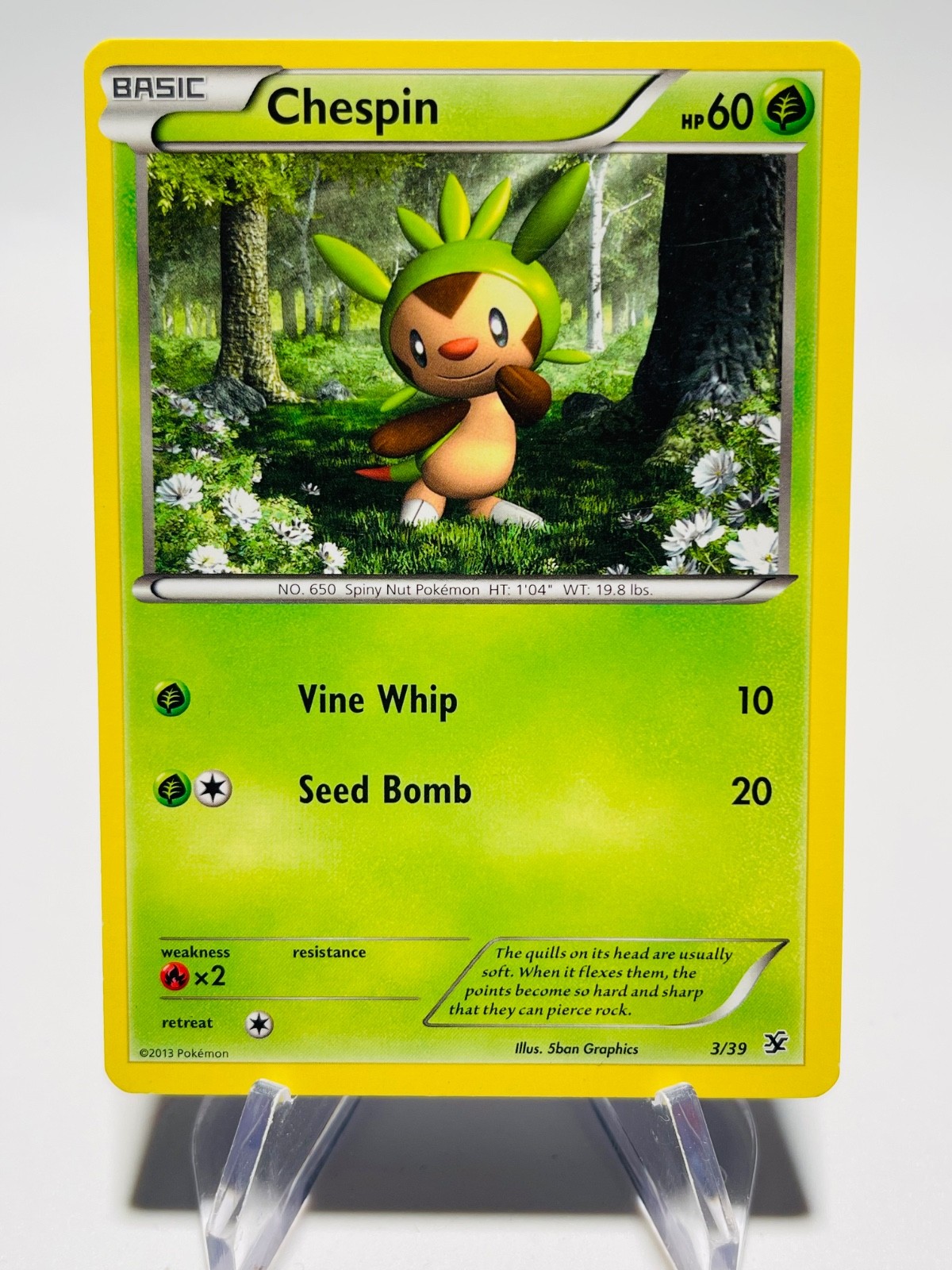 CHESPIN 2013 Pokemon Kalos Starter Set   POKÉMON 3/39