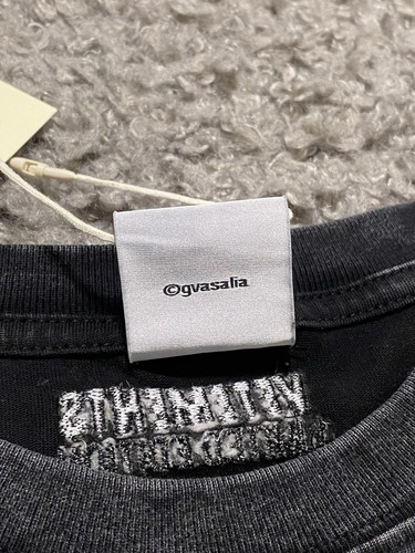 VETEMENTS MENS T-SHIRT EMBROIDERED LOGO DESIGN UNISEX OVERSIZED GRAY SIZE S - Picture 16 of 23