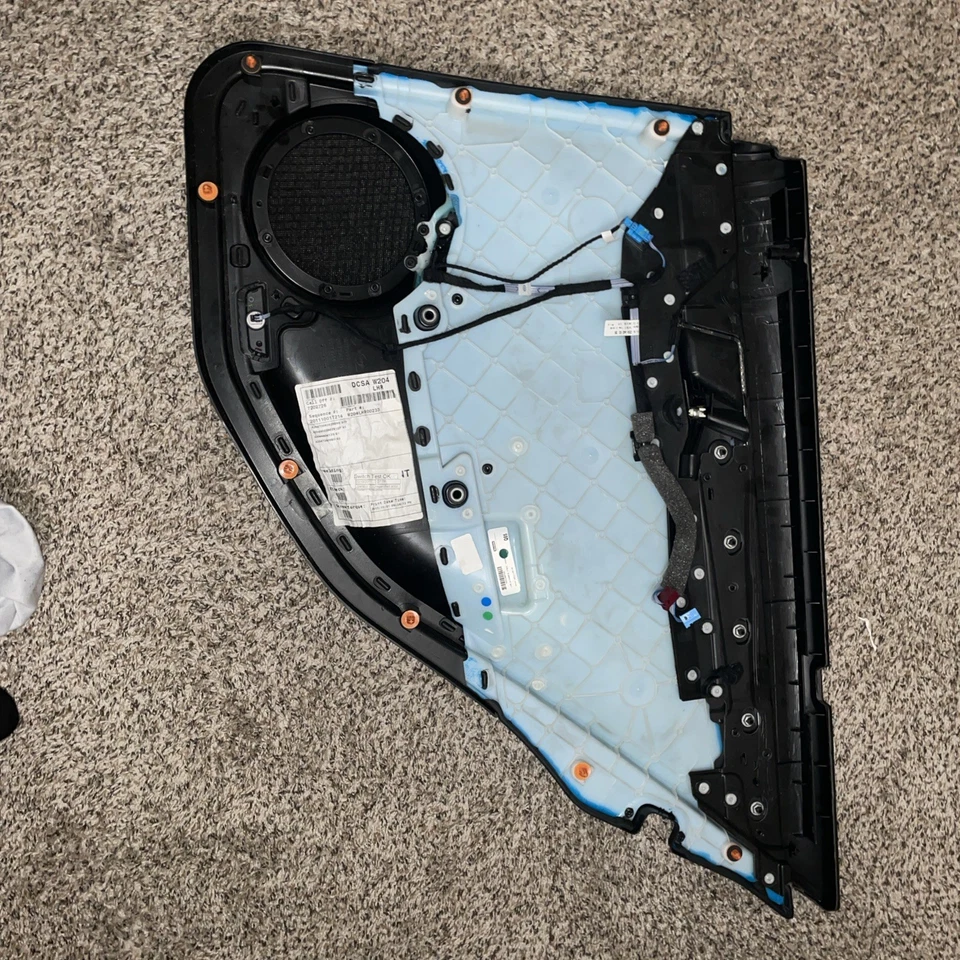 W204 08-14 Mercedes Benz C300 Cubierta Panel Puerta Trasera Izquierda Interior Negro Foto 4 de 4