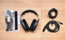 Sennheiser HD 600 Rare Black Silk Marble Headphones(2 Cables, Capra Strap, More)