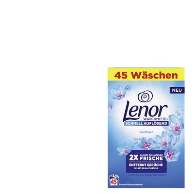 1x2475g Lenor Aprilfrisch 2in1 Color Waschmittel Pulver Frische & Reinheit 45WL