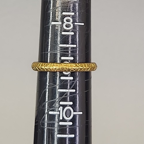 Silpada Band Ring Sterling Silver Gold Plated Textured 9 - Picture 7 of 7