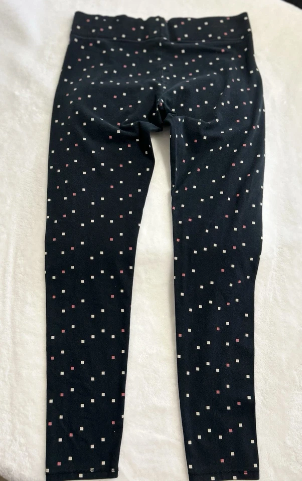 Leggings Mixit Mujer Talla Mediana Negros con Pequeños Bloques Elastizados, Usados Foto 4 de 4