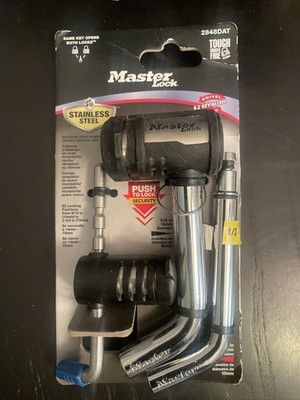 Master Lock 2848DAT Key Alike Set (2 Keys) W/ Receiver & Coupler Latch Locks