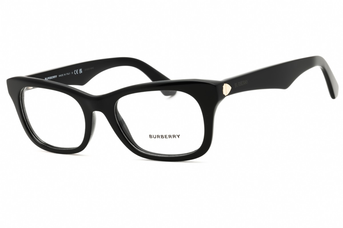 Burberry BE2422 3001 Black 52mm Eyeglasses New Authentic