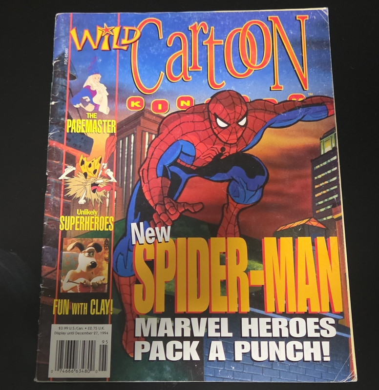 Wild Cartoon Magazine December 1994 Spider-Man Marvel Comics English