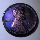 1943 D TONED STEEL Lincoln Wheat Small Cent Penny Denver Mint Business Strike Un