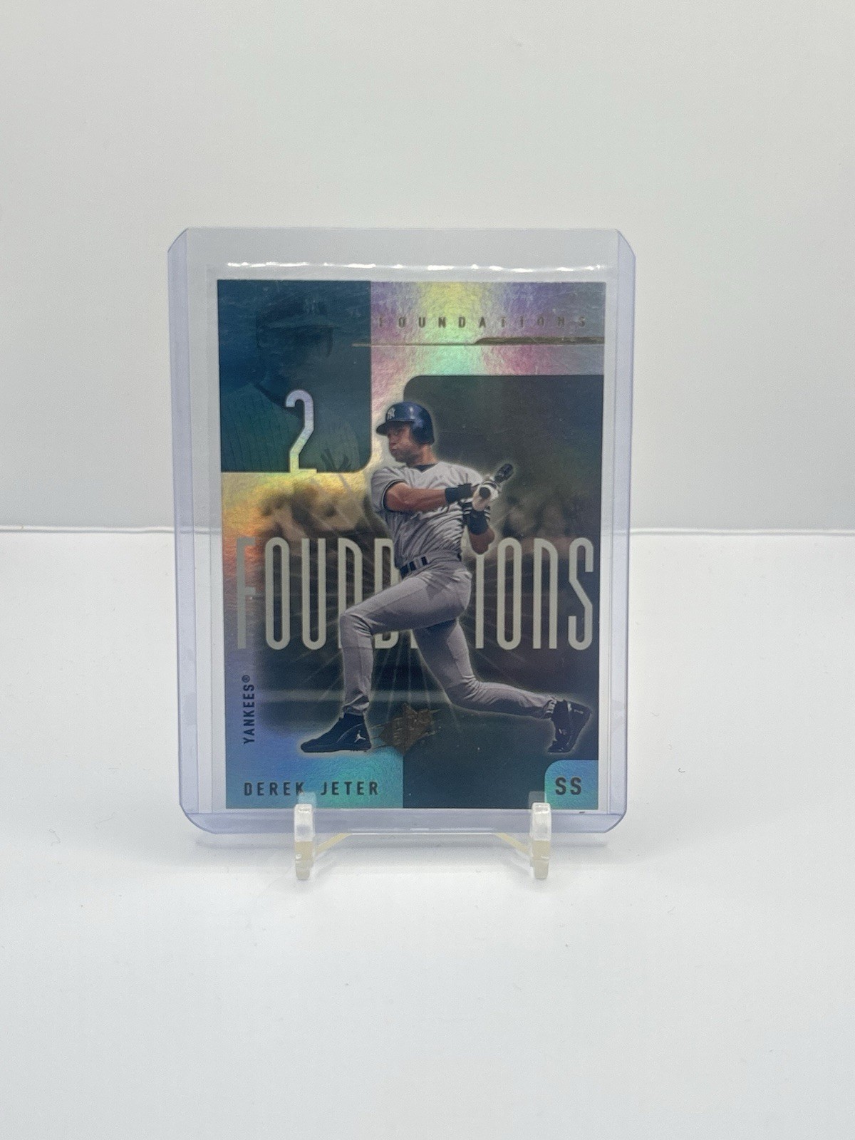 Derek Jeter 2001 Upper Deck SPx Foundations #F8 Yankees