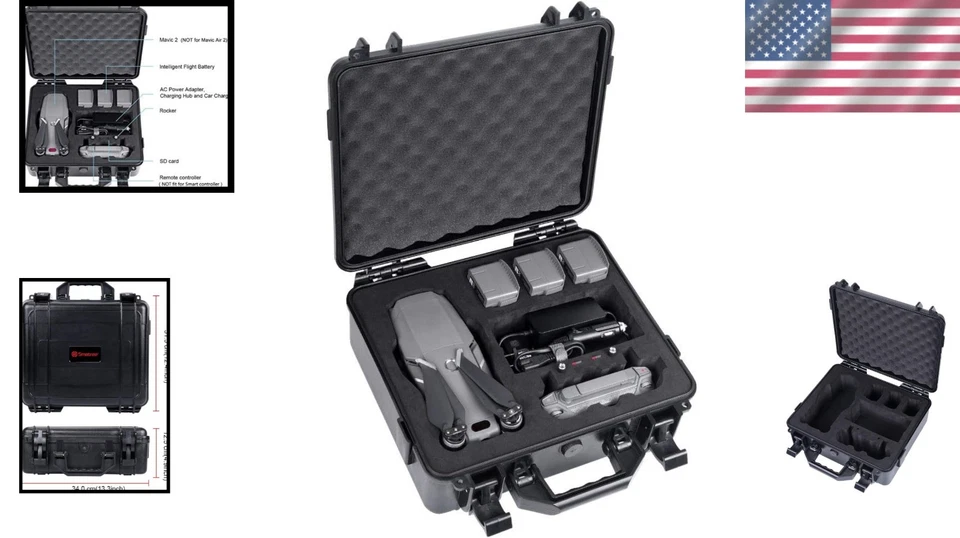 Premium Waterproof Hard Case for DJI Mavic 2 Pro/Zoom - Carry with Confidence - Image 2 of 4