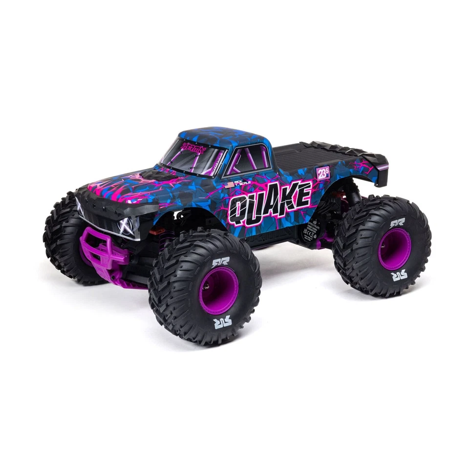 ARRMA 1:10 QUAKE 223S 2WD RTR – 2S/3S Brushless Monster Truck, DSC, Purple - Bild 2 von 4