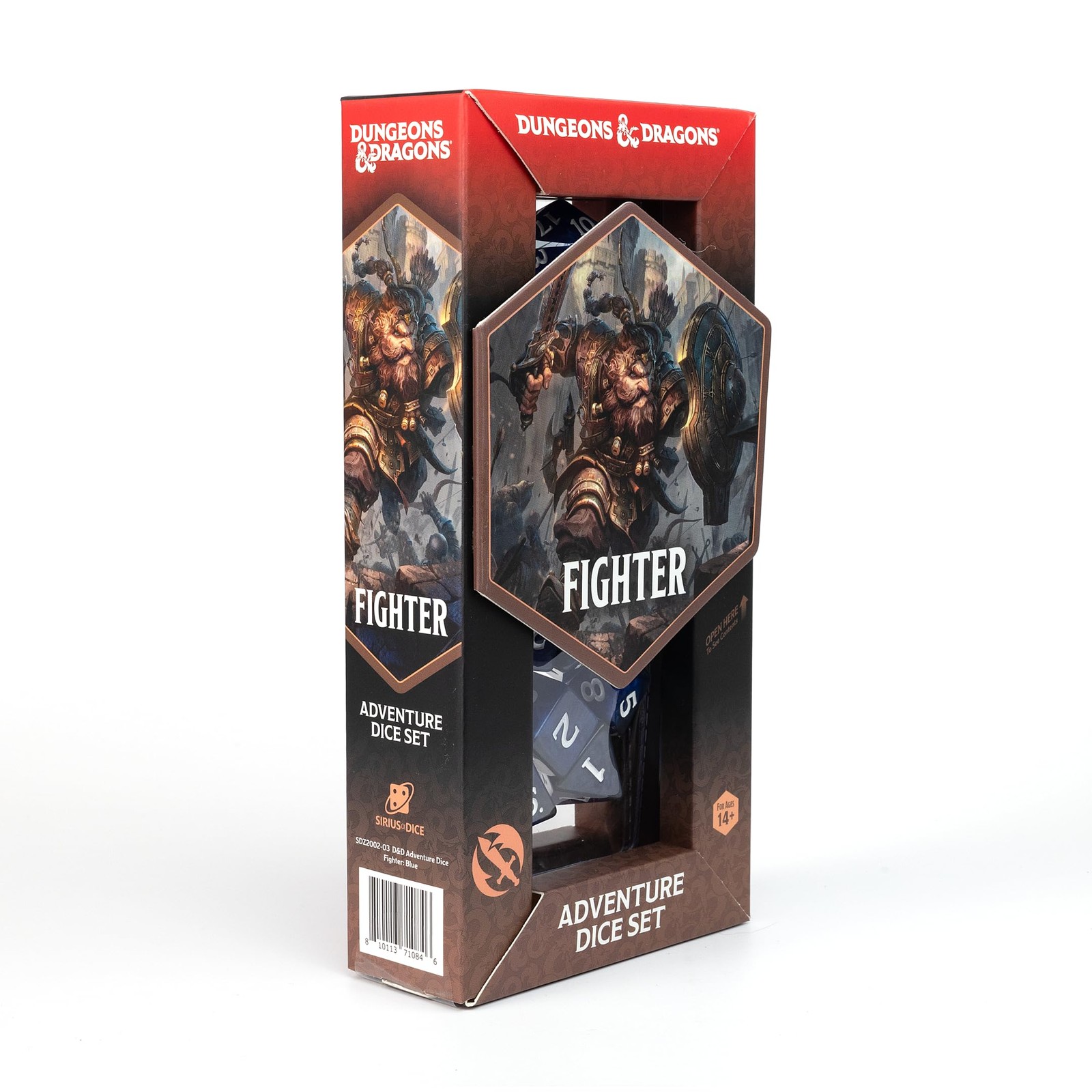 D&D Adventure Dice (Fighter Class: Blue)