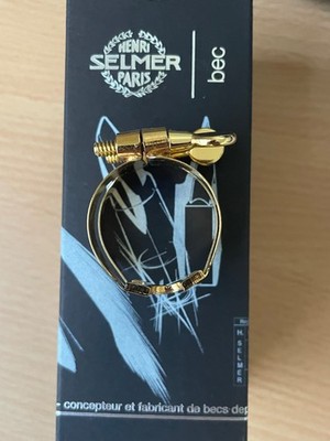 Brand New Selmer S80 C* Alto Saxophone Mouthpiece + Gold-Plated Rico H Ligature
