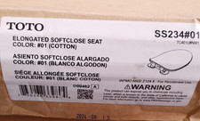 TOTO SS234 01 79 Slim Elongated Closed-front Toilet Seat with SoftClose