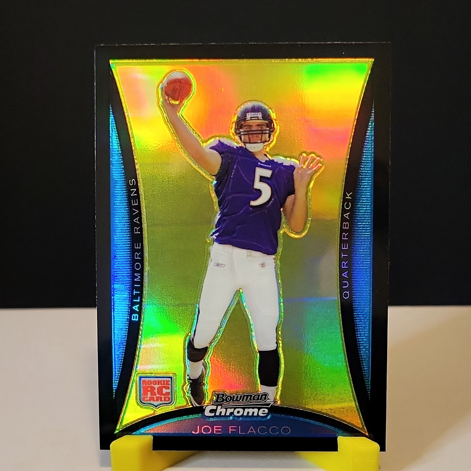 Joe Flacco Bowman Chrome #BC61 Refractor