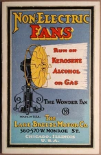1919 Lake Breeze Motor Co. Non Electric Fan Catalog Kerosene Gas Alcohol B5-91