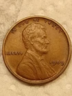 1909 VDB Lincoln Wheat Cent EF/BN