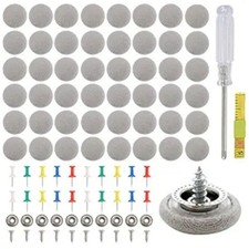 60pcs Roof Headliner Repair Button Rivets Snap Rivets Retainer Grey Flannelette