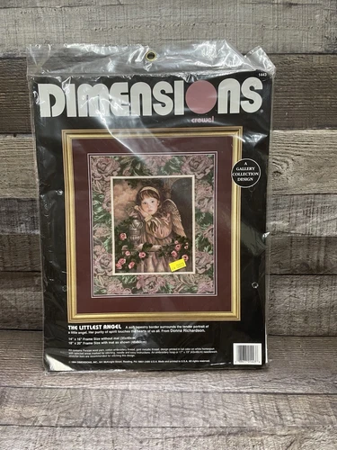 Crewel Kit Dimensions The Littlest Angel Embroidery #1443 1994 Needlecraft Craft