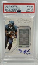 Shaun Alexander Panini Flawless Auto Patch Silver #02/20