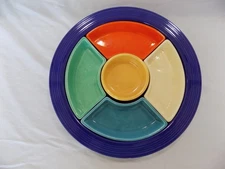 VINTAGE FIESTA WARE RELISH TRAY